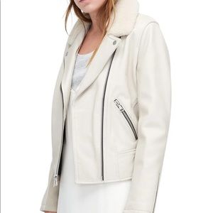 Ugg Andee Leather Shearling Jacket size Small